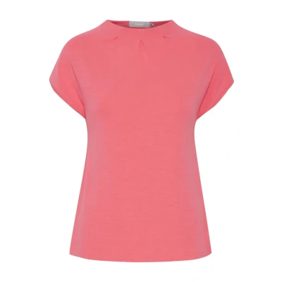 Abbildung von Fransa Zaskater 2 Tshirt basic, Damen, Größe: Large, Camellia rose