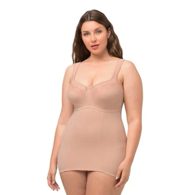 Abbildung von Ulla Popken Unterhemd Shaping Top Stickerei Powermesh