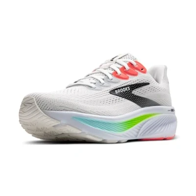 Abbildung von Brooks Herren Ghost 17 Neutral Running Shoe, Weiß/Pink Clay/Gecko, 40 EU