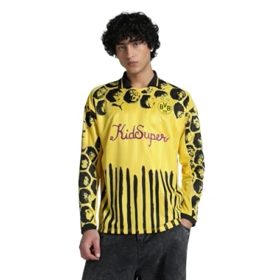 Abbildung von Puma Kidsuper BVB Retro Vereinsmannschaften, Herren, Größe: Medium, Faster yellow/black