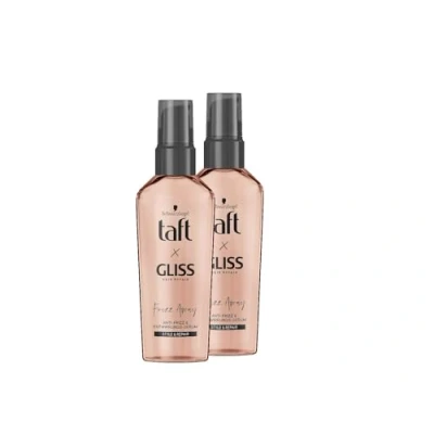 Abbildung von Taft x Gliss Schwarzkopf Serum Frizz Away (2x 75 ml), Anti Haarserum bietet bis zu 24 Stunden Kontrolle, sorgt für antistatisches und entwirrtes Haar
