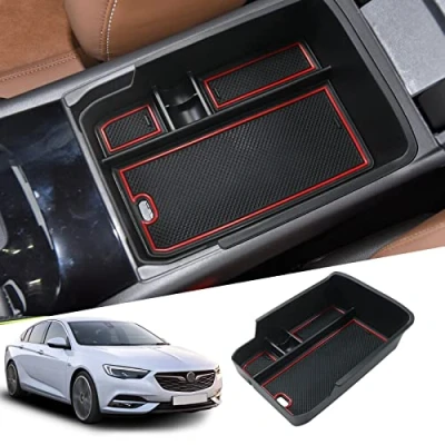 Abbildung von SHAOHAO Kompatibel mit opel Insignia b Sports Tourer 2017 2023 Zubehör Mittelkonsole Armlehne Mittelarmlehne Organizer Tray Multifunktionaler Handschuhfach (Rot)