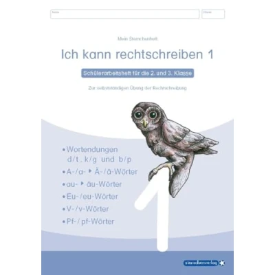 Abbildung von Ich kann rechtschreiben 1 Schülerarbeitsheft für die 2. und 3. Klasse neues Design: Mein Eulenheft zur selbstständigen Übung der Rechtschreibung: ... eu ;/ Wörter (Mein Sternchenheft)