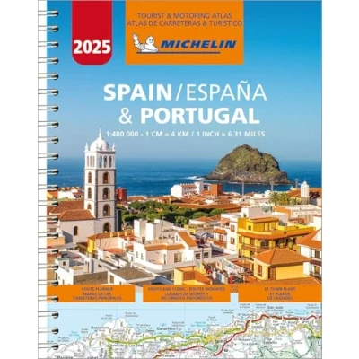 Abbildung von Michelin Straßenatlas Spanien &amp; Portugal mit Spiralbindung: 1 : 400 000 (Atlas (Michelin))