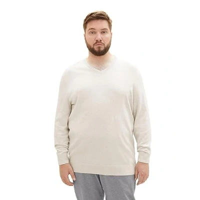 Abbildung von TOM Tailor PLUS Strickpullover, Herren, Größe: 3XL, Vintage beige grey melange