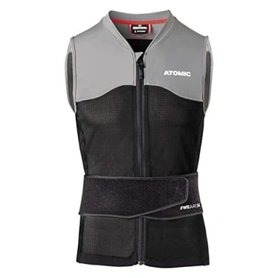 Abbildung von ATOMIC Live Shield Vest M Schwarz/Grau Größe XL Hochwertige Protektorenweste Herren Rückenprotektor Multi Density Schaumsystem Leicht &amp; atmungsaktiv uneingeschränkte Bewegungsfreiheit