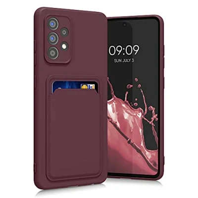 Abbildung von kwmobile Handyhülle kompatibel mit Samsung Galaxy A52 / 5G A52s Hülle Handy Cover Fach für Karten in Tawny Red