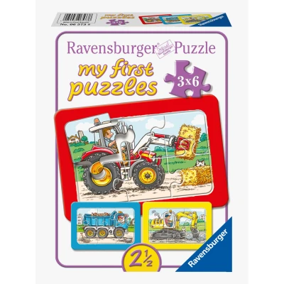 Abbildung von Ravensburger Puzzle Arbeitsfahrzeuge 3x6 Teile