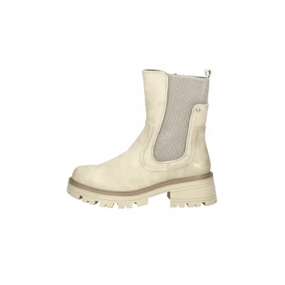 Abbildung von Mustang Plateaustiefelette, Damen, Größe: 41, Beige Schuhe