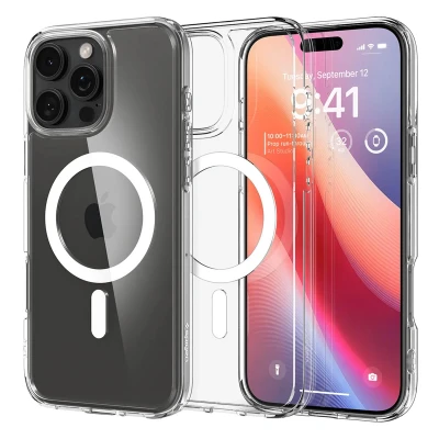 Abbildung von Spigen Ultra Hybrid Magfit TPU Back Cover Durchsichtig Apple iPhone 16 Pro Max