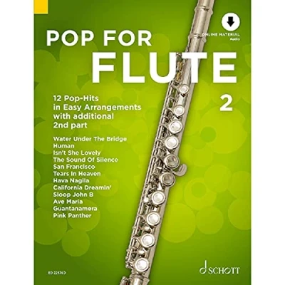 Abbildung von Pop for Flute 2: 12 Hits in Easy Arrangements zusätzlich mit 2. Stimme. Band 1 2 Flöten. (Pop Flute, 2)