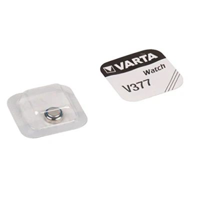 Abbildung von VARTA Batterien V377/SR66 Knopfzelle, 1 Stück, Silver Coin, 1,55V, für elektronische Kleingeräte Uhren, Autoschlüssel, Fernbedienungen, Waagen, Made in Germany