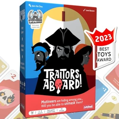 Abbildung von Verräter an Bord Award Winning Secret Identity Party Game Spaß, Strategie und Verrat Leicht zu erlernen, 15 Minuten Runde beliebte Spiele für 3 8 Spieler Alter 10 +