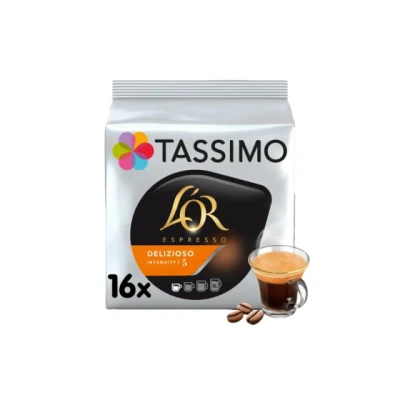 Abbildung von Kaffeekapseln Tassimo L&#039;OR Espresso Delizioso (kompatibel mit Bosch Kapselmaschinen), 16 Stk.