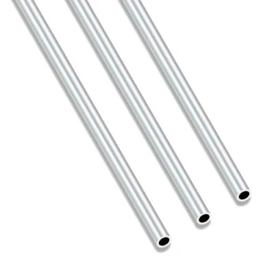 Abbildung von iMeistek 6063 Aluminium Rundrohr, 250 mm Länge, 6 Außendurchmesser, 4 Innendurchmesser, nahtloses, gerades Rundrohr für Industrie, Dekoration, Architektur (3 Stück)