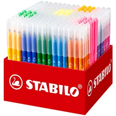 Abbildung von Filzstift STABILO Trio A Z 240er Pack mit 20 verschiedenen Farben