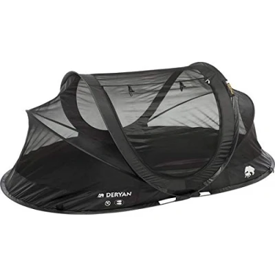 Abbildung von DERYAN Mückenzelt Reise Moskitonetz Pop Up Innenzelt für Cocoon Perfekt Reisen Geeignet 2 Personen Schwarz