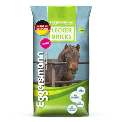 Abbildung von Eggersmann Lecker Bricks Himbeer für Pferde, 1 er Pack (1 x 25 kg)