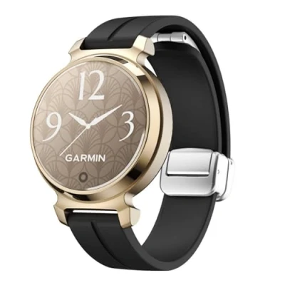 Abbildung von GIOPUEY Armband Kompatibel mit Garmin Lily 2, Weiches Silikon [Verschleißfest] [Atmungsaktiv] Ersatzarmband Black