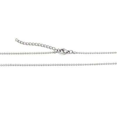 Abbildung von Vintageparts Kugelkette aus 304 Edelstahl in Platinfarben 50cm zum Schmuck selber basteln