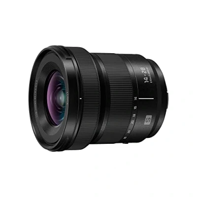 Abbildung von Panasonic Lumix S R1428E Objektiv, 1428 mm Brennweite, F4 5.6 Blende, ideal für Videos, Makroobjektiv, Ultraweitwinkel Zoom.