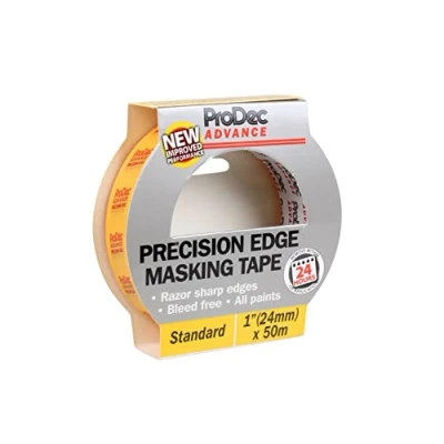 Abbildung von ProDec atmt001 25 mm Advance Rand Präzisions Klebeband Krepp Abdeckband Gelb