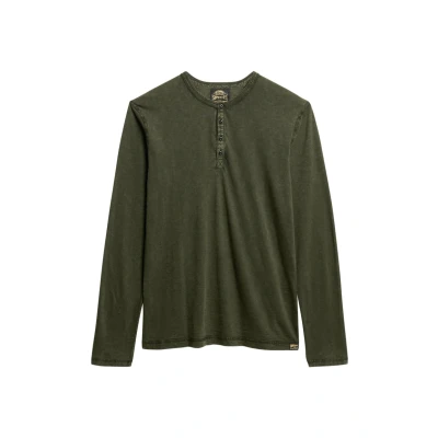 Abbildung von Superdry Langarmshirt, Herren, Größe: Large, Surplus goods olive green