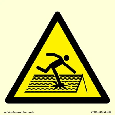 Abbildung von W036 Warnung: Fragile Dachschild 85 x mm S85