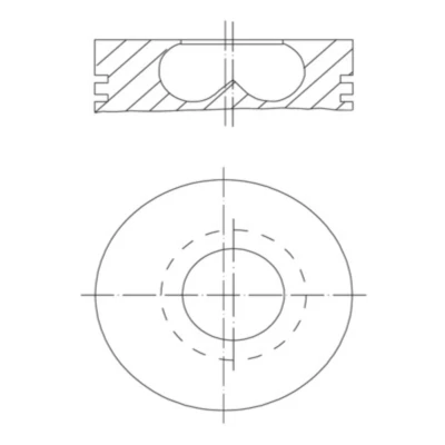 Abbildung von Kolben MAHLE 081 PI 00123 002