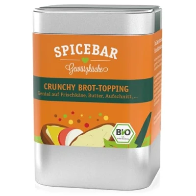 Abbildung von Spicebar Crunchy Brot Topping Bio 75g das perfekte Stullengewürz auf Butter, Frischkäse und Aufschnitt für ein genussvolles Frühstück