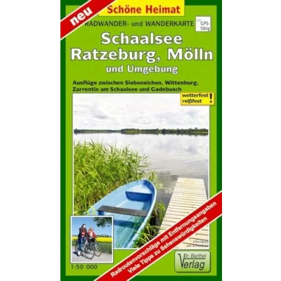 Abbildung von Radwander und Wanderkarte Schaalsee, Ratzeburg, Mölln Umgebung: Ausflüge zwischen Siebeneichen, Wittenburg, Zarrentin am Schaalsee Gadebusch (Schöne Heimat)