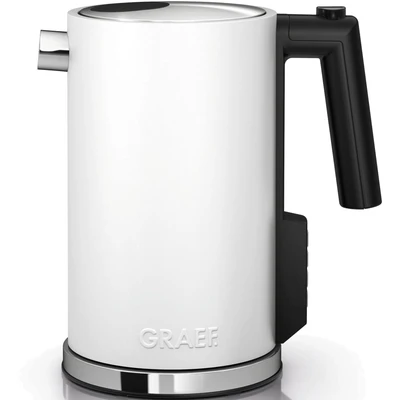 Abbildung von Graef Wasserkocher &quot;WK 901&quot;, 1,2 l, 2015 W, mit Temperatureinstellung, weiß matt