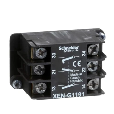 Abbildung von Schneider Electric XENG1191 Hilfsschalter ohne Sprungfunktion, 1Ö+2S, Fronteinbau