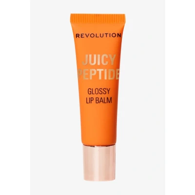 Abbildung von Revolution Juicy Peptide Lip Balm, Pflegender Lippenbalsam mit Peptiden, Squalan &amp; Vitamin E, Vegan Tierversuchsfrei, 8ml, Peach Bellini Orange