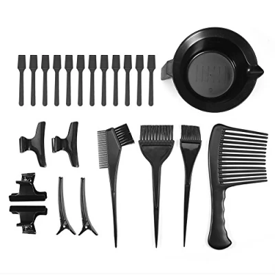 Abbildung von 23 Pcs/Set Friseur Färbeset, Haar Färbeset Rührschüssel Haarfärbemittel Kamm Pinsel Clips Friseursalon Zubehör, Haarfärbepinsel Haare Faerben Set, Haarfärbe Set mit und Schüssel