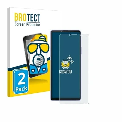 Abbildung von BROTECT Entspiegelungs Schutzfolie für Sony Xperia 10 IV (2 Stück) Matte Displayschutz Folie, Anti Reflex, Fingerprint