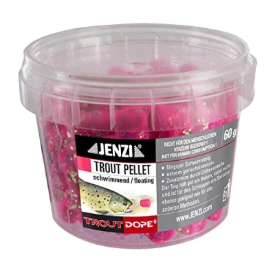 Abbildung von Jenzi Forellenteig Trout Pellets knetbar rot pink