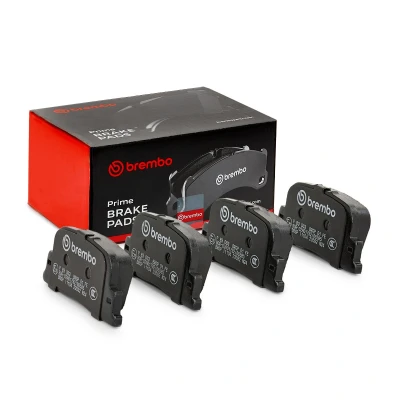 Abbildung von BREMBO P 83 063 Bremsbelagsatz exkl. Verschleißwarnkontakt ohne Zubehör TOYOTA: Prius II Liftback, Camry IV Limousine, Solara Coupe