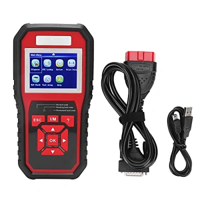 Abbildung von KW850 OBD2 EOBD Scanner Car Code Reader Fehlercodes lesen und löschen Diagnoseinstrument für Automotor Fehlerscanner Auto Test Tool(schwarz + rot)