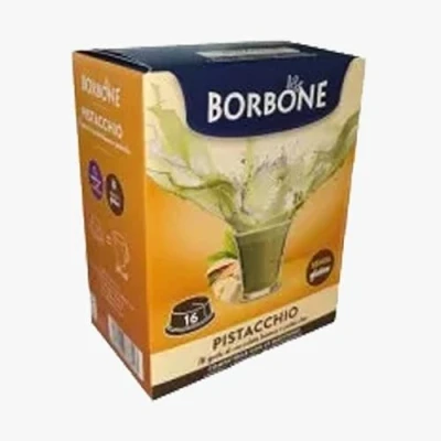 Abbildung von 96 Kaffee Kapseln borbone Kompatibel lavazza A Modo Mio Kindergetränk Schokodrink und Weiß Pistazie L&#039;Emporio
