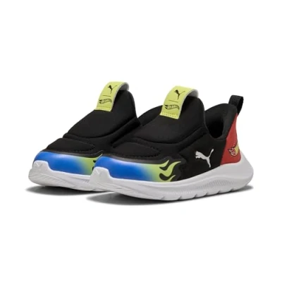 Abbildung von Puma x HOT WHEELS™ Fun Racer 2 SLIPTECH Sneakers Baby Schuhe Black/Lemon Sherbert/Royal Größe: 25