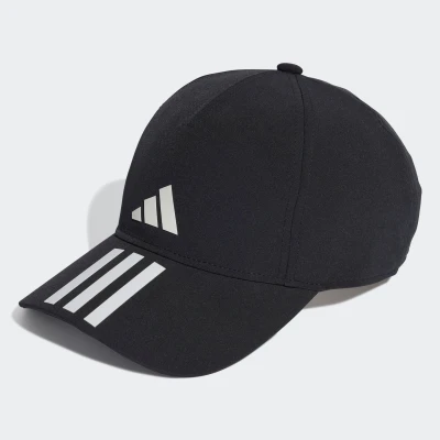 Abbildung von adidas Performance Stripes Aeroready Running Training Baseball Cap Black white, Größe: M/L, white