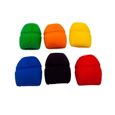 Abbildung von 6er Set deetech WS 6c R Mikrofon Windschutz Popschutz, farbig, mit Rezess