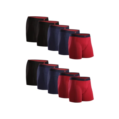 Abbildung von Danish Endurance 10 ER PACK Panties, Herren, Größe: Large, Navy black red