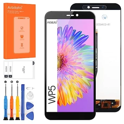 Abbildung von Bildschirm für Oukitel WP5 Ersatz Pro LCD Touchscreen Digitizer Montage Reparaturteile (schwarz)