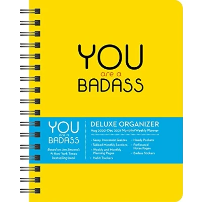 Abbildung von You Are a Badass 17 Month 2020 2021 Monthly/Weekly Planning Calendar: Deluxe Organizer (August December 2021)