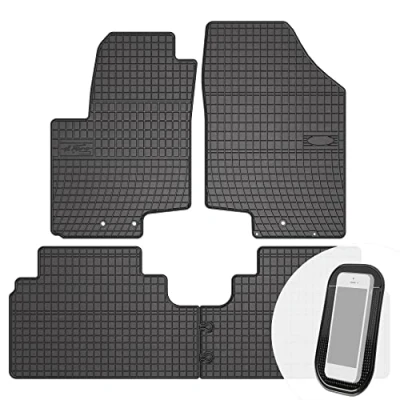 Abbildung von Gummimatten Auto Fußmatten Gummi Automatten Passgenau 4 teilig Set passend für Kia Venga, Hyundai ix20 2009 2018