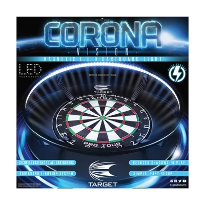 Abbildung von Target Dartscheibe CORONA Vision LED Dartboard Beleuchtungssystem