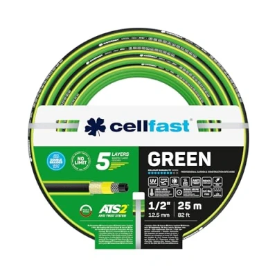 Abbildung von Cellfast Gartenschlauch grün ats2 1/2 Zoll 25 m Velleman
