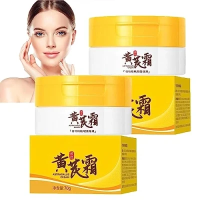Abbildung von Erweichende Astragalus Creme, hautpflegende spendet der Haut Feuchtigkeit und strafft leichte Fältchen verzögert die Hautalterung (2 PCS)